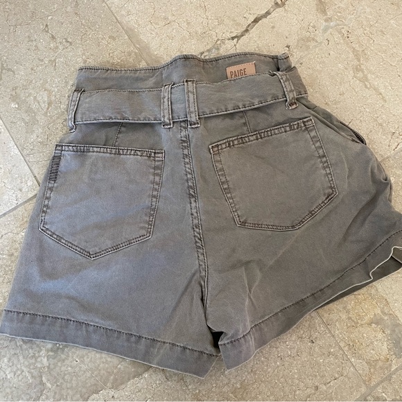 PAIGE ANESSA SHORTS, Moss Taupe, Size 25 - Picture 5 of 6